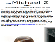 Tablet Screenshot of michaelzsalon.com